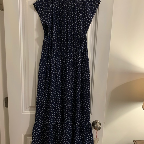 J.Crew Mercantile navy dress with a white print - Picture 3 of 4